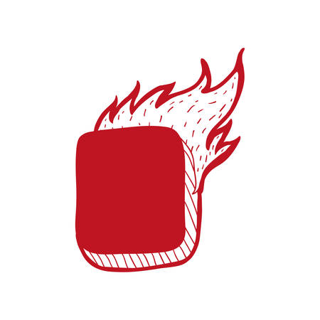 Label concept represented by hot deal icon. Isolated and flat illustrationのイラスト素材