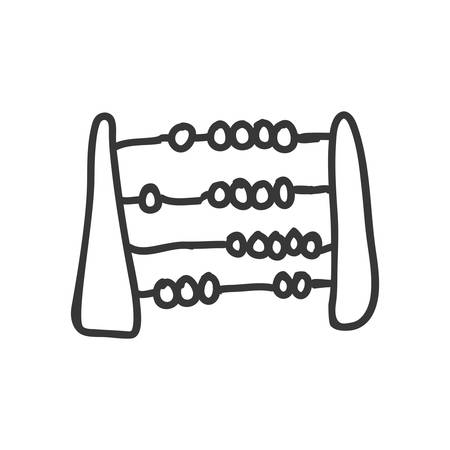 Sketch concept represented by old calculator icon. Isolated and flat illustrationのイラスト素材