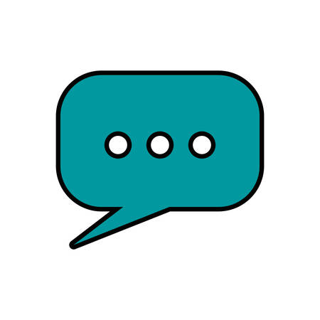 Communication concept represented by bubble icon. Isolated and flat illustrationのイラスト素材