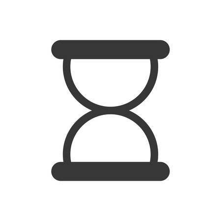 Time concept represented by hourglass icon. Isolated and flat illustrationのイラスト素材