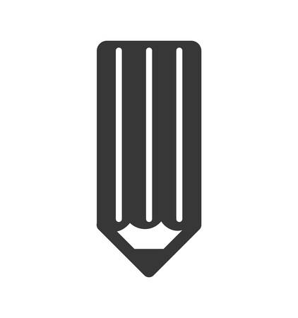 Instrument concept represented by pencil icon. Isolated and flat illustrationのイラスト素材
