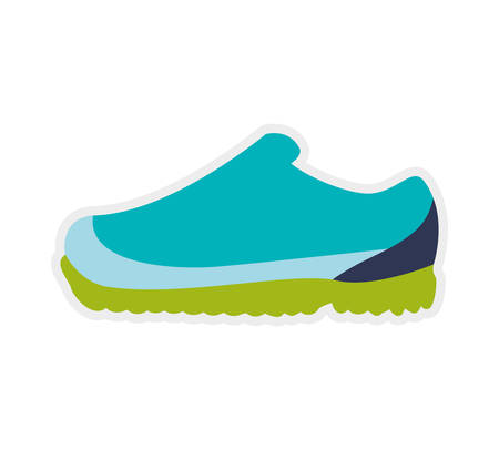 running shoe fashion cloth icon. Shopping commerce concept. Isolated and flat illustration. Vector graphicのイラスト素材