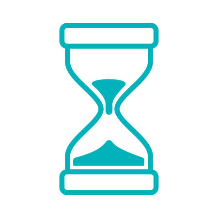 hourglass time antique old measure icon. Isolated and flat illustration. Vector graphicのイラスト素材