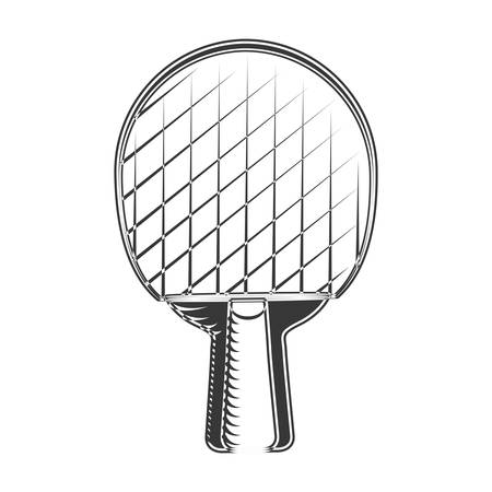 racket ping pong hobby sport icon. Isolated and flat illustration. Vector graphicのイラスト素材