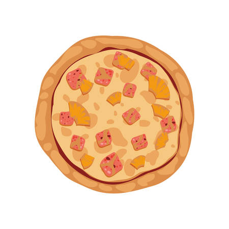 Pizza food menu fast dinner icon. Isolated and flat illustration. Vector graphicのイラスト素材