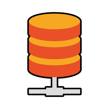 Data center security system protection icon. Isolated and flat illustration. Vector graphicのイラスト素材