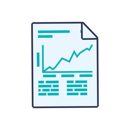 Document data information icon. Isolated and flat illustration. Vector graphicのイラスト素材