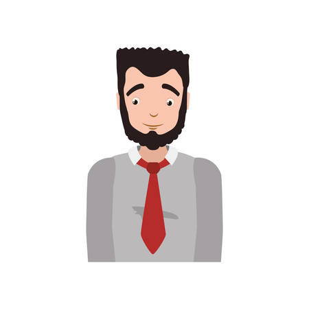 Man male avatar person people icon. Isolated and flat illustration. Vector graphicのイラスト素材