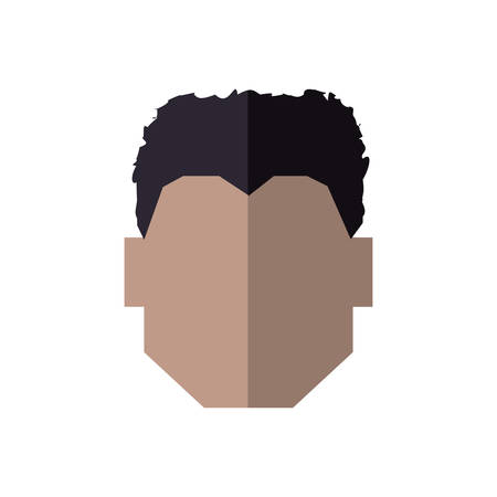 Man male avatar person people icon. Isolated and flat illustration. Vector graphicのイラスト素材