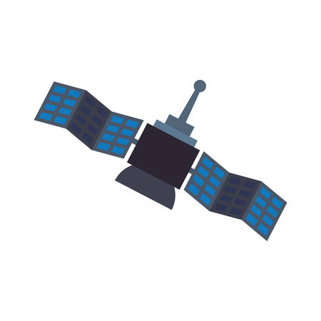 Satellite antenna science internet communication icon. Isolated and flat illustration. Vector graphicのイラスト素材