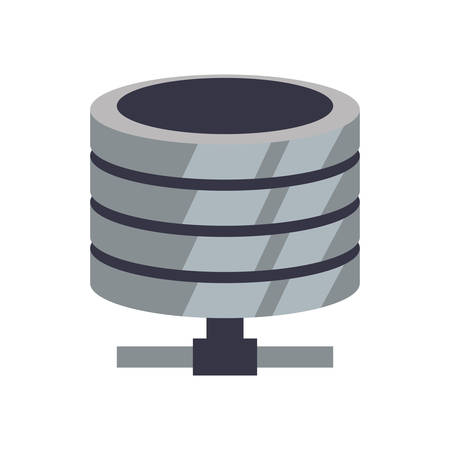 data center web hosting security technology icon. Isolated and flat illustration. Vector graphicのイラスト素材