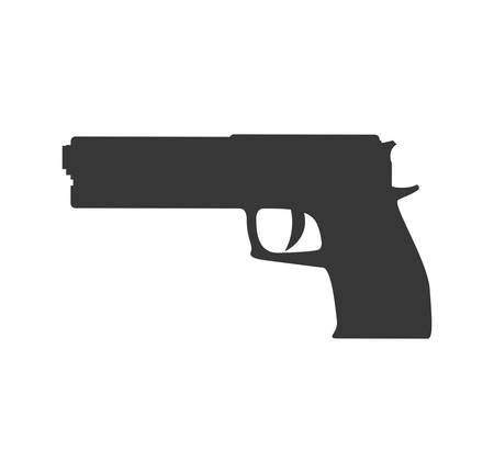 gun armed forces military icon. Isolated and flat illustration. Vector graphicのイラスト素材