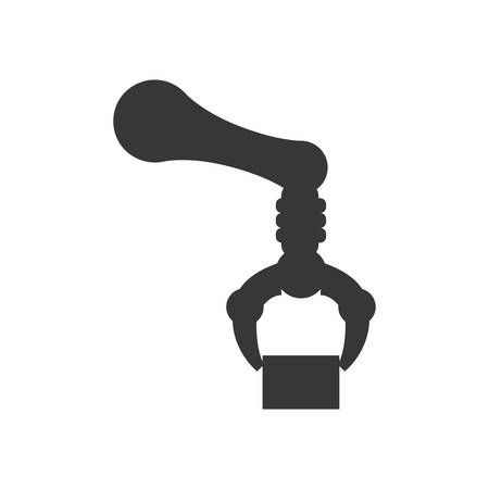 arm robot technology android metal  icon. Isolated and flat illustration. Vector graphicのイラスト素材