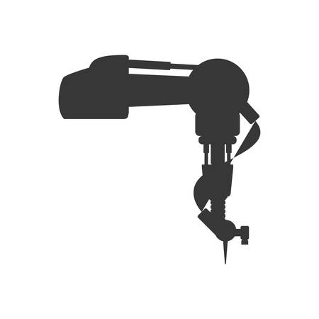 arm robot technology android metal  icon. Isolated and flat illustration. Vector graphicのイラスト素材