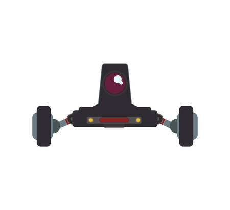 car transport robot technology android metal  icon. Isolated and flat illustration. Vector graphicのイラスト素材