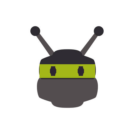 robot cartoon technology android metal  icon. Isolated and flat illustration. Vector graphicのイラスト素材