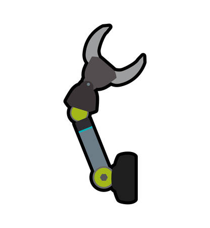 arm robot technology android metal  icon. Isolated and flat illustration. Vector graphicのイラスト素材