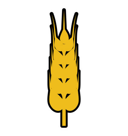 wheat ears food plant agriculture icon. Isolated and flat illustration. Vector graphicのイラスト素材