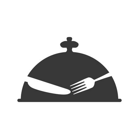 plate cutlery menu kitchen restaurant icon. Isolated and flat illustration. Vector graphicのイラスト素材