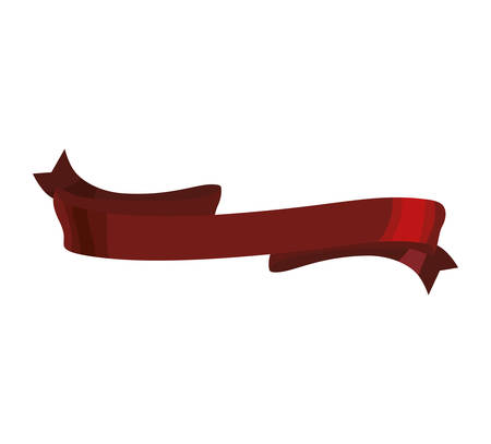 ribbon label red banner icon. Isolated and flat illustration. Vector graphicのイラスト素材