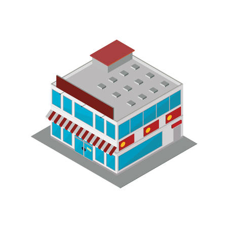 store market shop building icon. Isolated and flat illustration. Vector graphicのイラスト素材