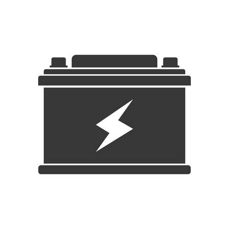 Battery car energy power charge icon. Isolated and flat illustration. Vector graphicのイラスト素材
