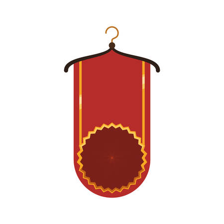 sale label hook offer banner icon. Isolated and flat illustration. Vector graphicのイラスト素材
