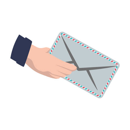 envelope delivery shipping logistic security icon. Isolated and flat illustration. Vector graphicのイラスト素材