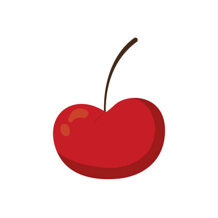 cherry fruit red food product icon. Isolated and flat illustration. Vector graphicのイラスト素材