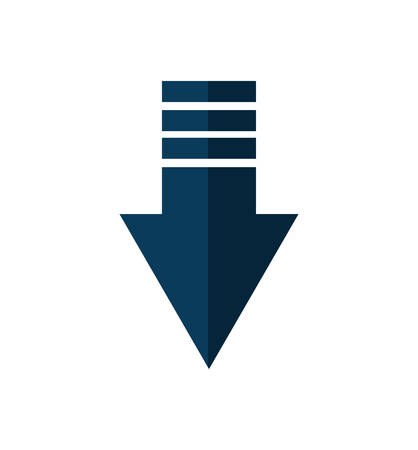 arrow direction web silhouette icon. Isolated and flat illustration. Vector graphicのイラスト素材