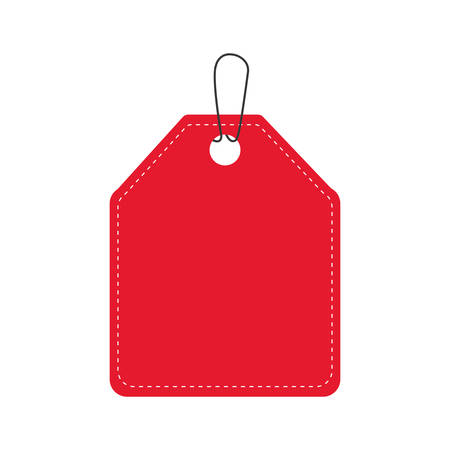 label red banner sale icon. Isolated and flat illustration. Vector graphicのイラスト素材