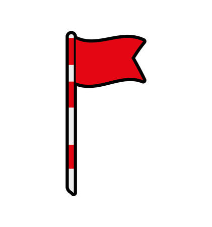 golf flag sport hobby game icon. Isolated and flat illustration. Vector graphicのイラスト素材