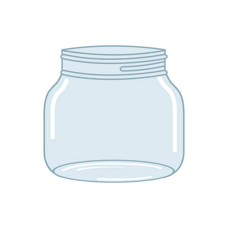 mason jar glass rustic can icon. Isolated and flat illustration. Vector graphicのイラスト素材