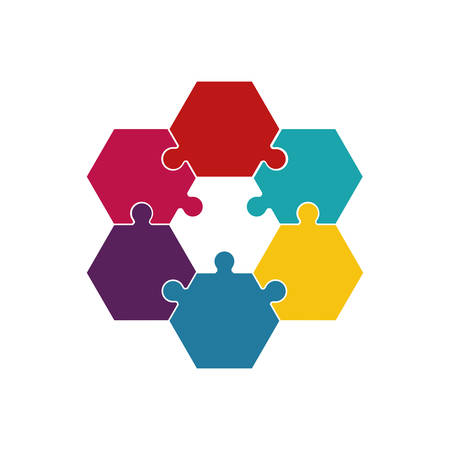 puzzle jigsaw game figure icon. Isolated and flat illustration. Vector graphicのイラスト素材
