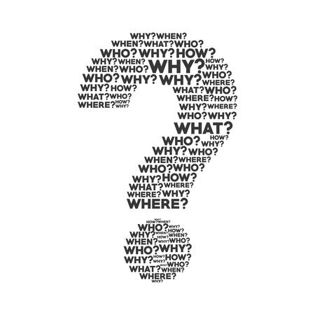 question mark ask symbol problem icon. Isolated and flat illustration. Vector graphicのイラスト素材