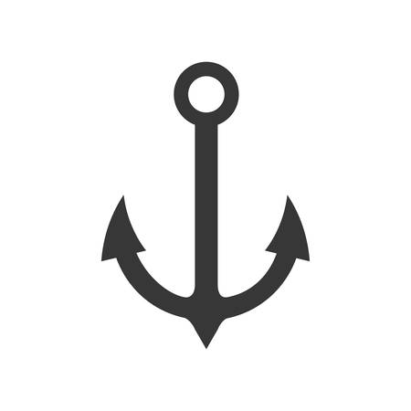 anchor sea lifestyle nautical icon. Isolated and flat illustration. Vector graphicのイラスト素材