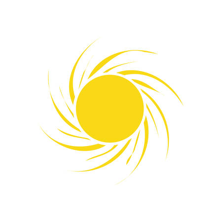 sunny sun abstract sunshine icon. Isolated and flat illustration. Vector graphicのイラスト素材