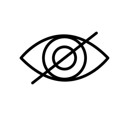 eye look vision optical  icon. Isolated and flat illustration. Vector graphicのイラスト素材
