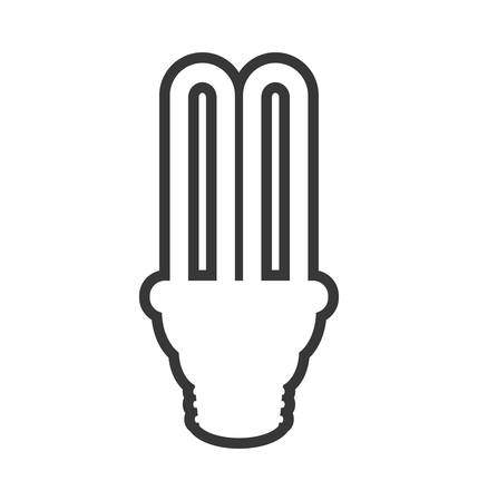 light bulb power energy technology icon. Isolated and flat illustration. Vector graphicのイラスト素材