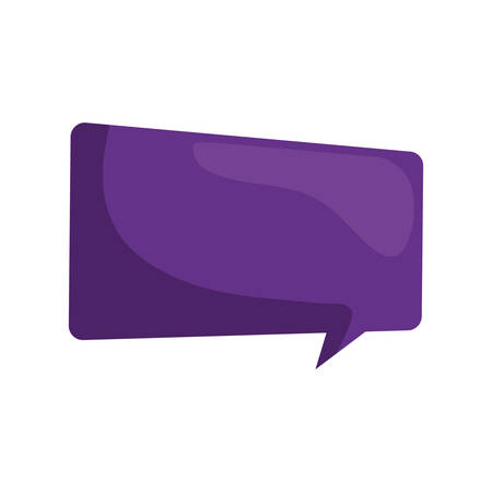 bubble message communication chat icon. Isolated and flat illustration. Vector graphicのイラスト素材