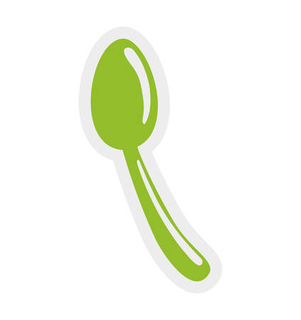 spoon product healthy food icon. Isolated and flat illustration. Vector graphicのイラスト素材
