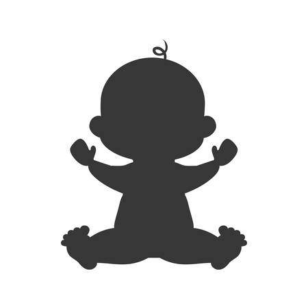 boy baby cute little childhood icon. Isolated and flat illustration. Vector graphicのイラスト素材