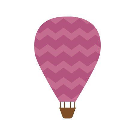 hot air balloon transportation vehicle icon. Isolated and flat illustration. Vector graphicのイラスト素材