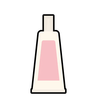 cream bottle make up style product icon. Isolated and flat illustration. Vector graphicのイラスト素材