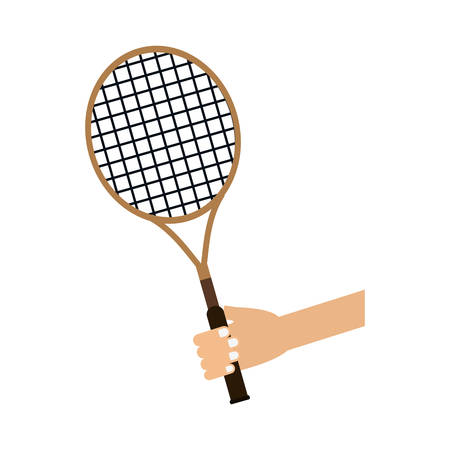 tennis racket hobby sport  icon. Isolated and flat illustration. Vector graphicのイラスト素材