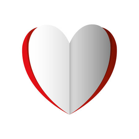 heart love romantic passion icon. Isolated and flat illustration. Vector graphicのイラスト素材