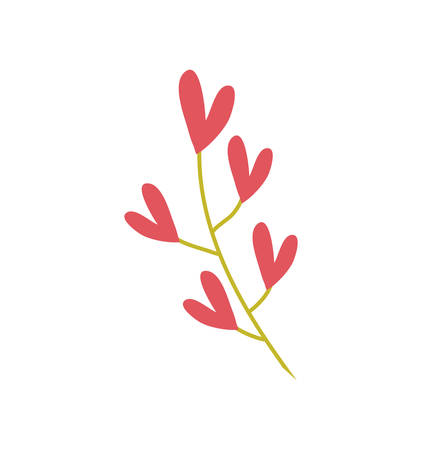 flower heart garden floral nature plant icon. Isolated and flat illustration. Vector graphicのイラスト素材