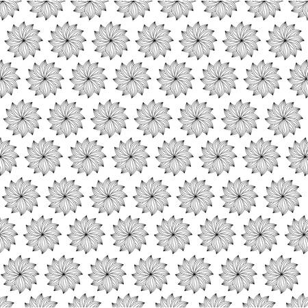 flower garden floral nature plant icon. Isolated back white sketch background illustration. Vector graphicのイラスト素材