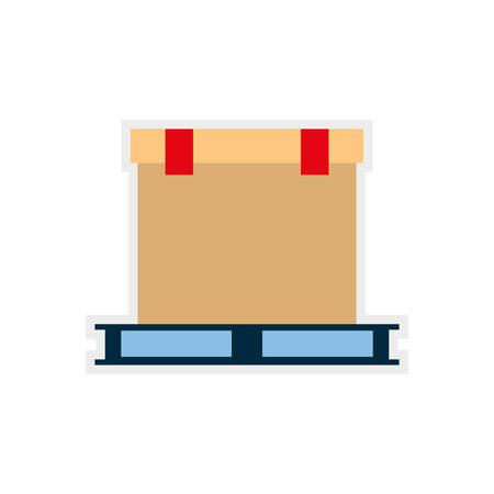box package delivery shipping icon. Isolated and flat illustration. Vector graphicのイラスト素材
