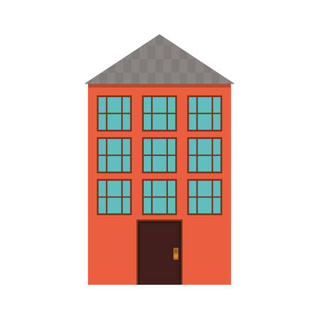 house home real estate building icon. Isolated and flat illustration. Vector graphicのイラスト素材